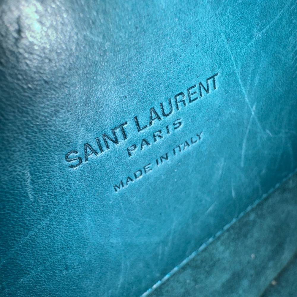 Saint Laurent Kaia Crossbody in Green Leather - Picture 13 of 16